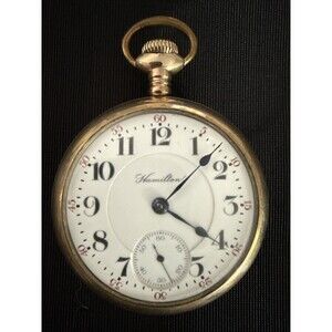 1907 Hamilton 18s 21j Grade 940 Mod 1 Railroad 20yr Gold Fill Pocket Watch~Runs